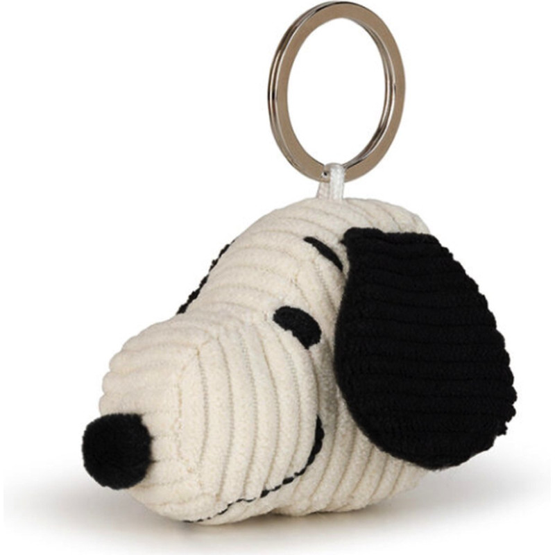 SNOOPY PORTE CLES PELUCHE EN VELOURS COTELE