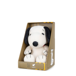 PELUCHE SNOOPY EN VELOURS COTELE BOITE CADEAU
