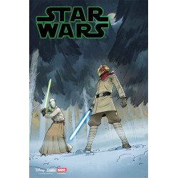 STAR WARS 8 CVR C BENGAL LUKE SKYWALKER & LEIA ORGANA JEDI KNIGHTS VAR