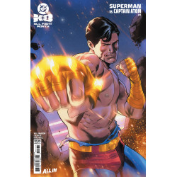 DC K.O. SUPERMAN VS REDACTED 1 (ONE SHOT) CVR C LUCAS MEYER CARD STOCK VAR