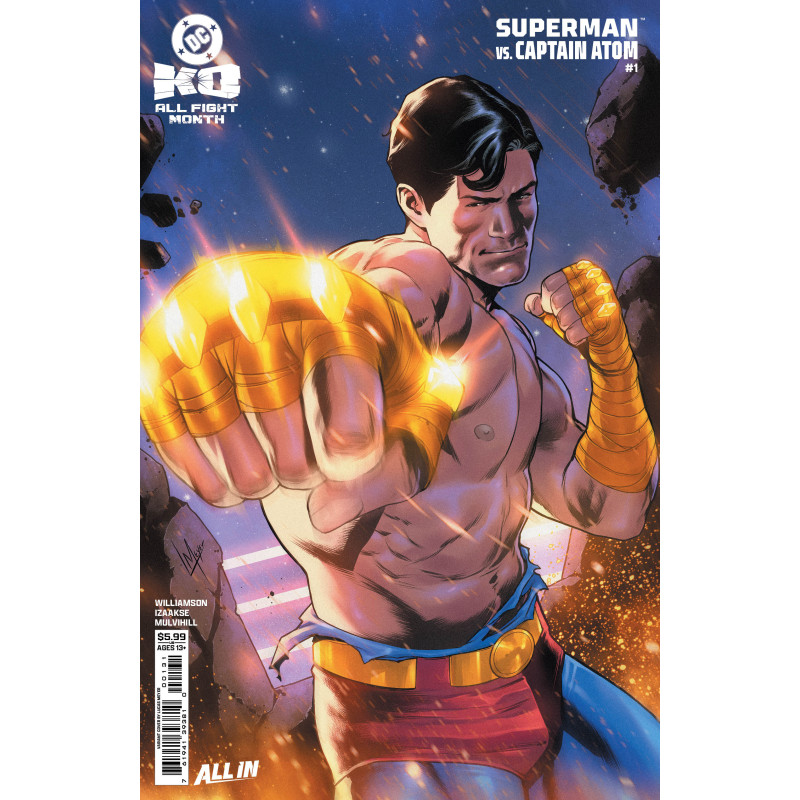 DC K.O. SUPERMAN VS REDACTED 1 (ONE SHOT) CVR C LUCAS MEYER CARD STOCK VAR