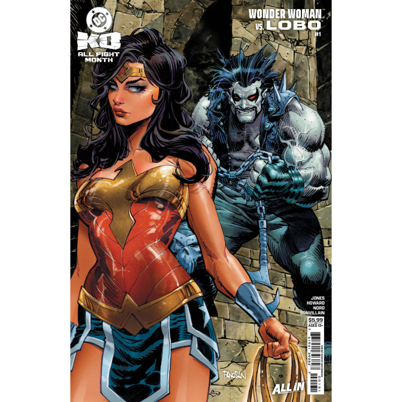 DC K.O. WONDER WOMAN VS REDACTED 1 (ONE SHOT) CVR B DAN PANOSIAN CARD STOCK VAR