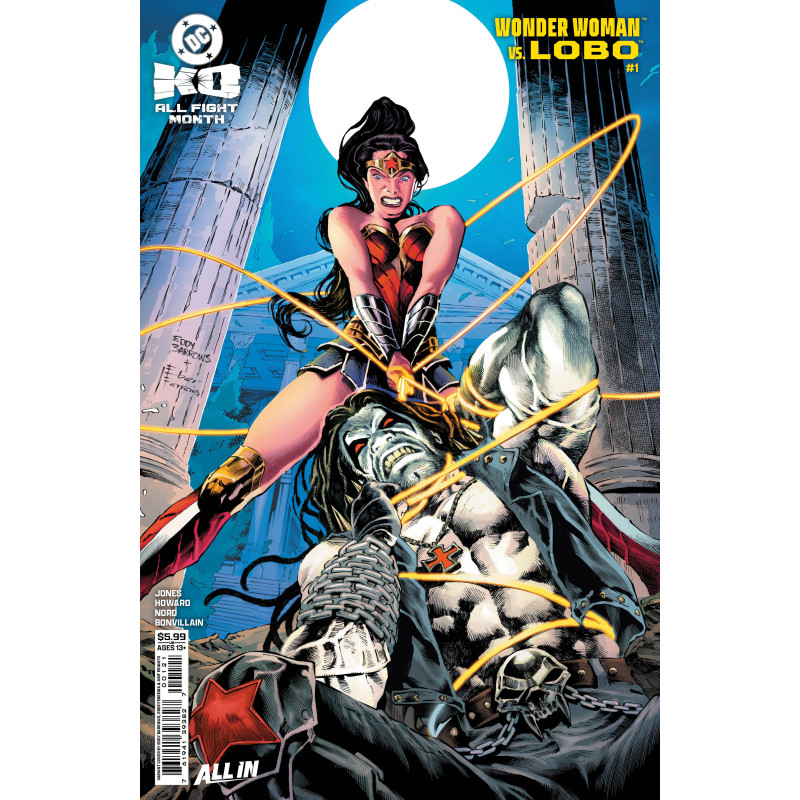 DC K.O. WONDER WOMAN VS REDACTED 1 (ONE SHOT) CVR E EDDY BARROWS CARD STOCK VAR