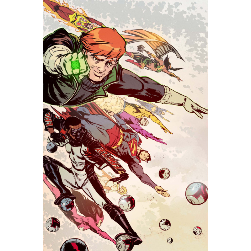 JUSTICE LEAGUE UNLIMITED 14 CVR B SANFORD GREENE CARD STOCK VAR (DC K.O.)