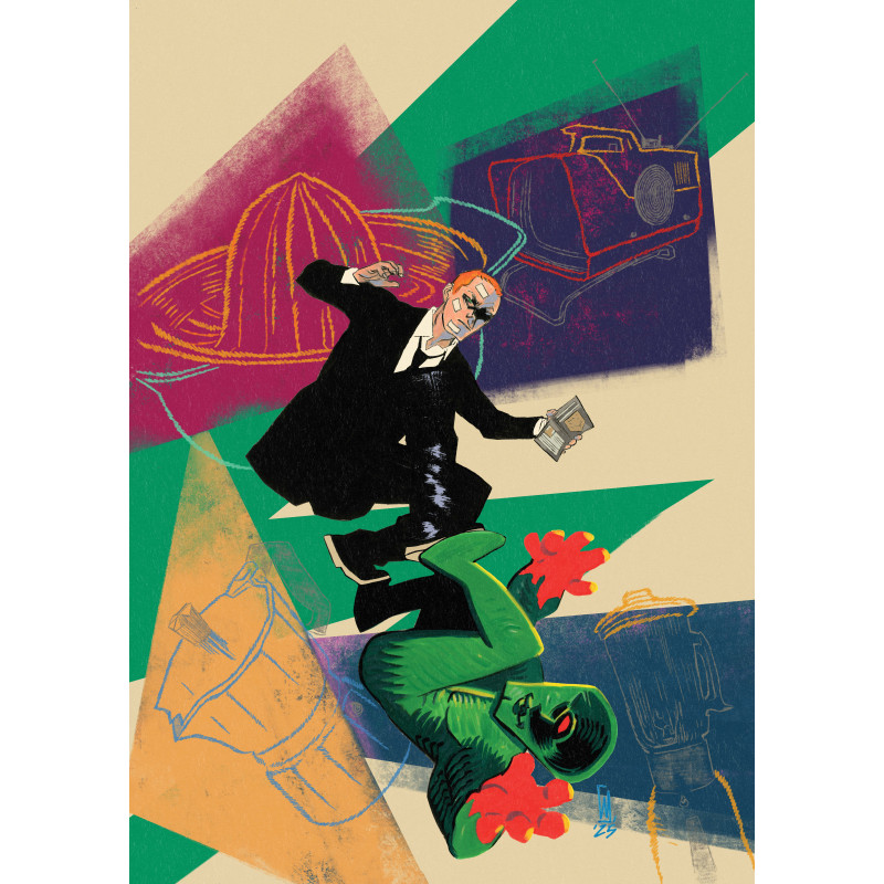 ABSOLUTE MARTIAN MANHUNTER 7 CVR C WERTHER DELL EDERA CARD STOCK VAR