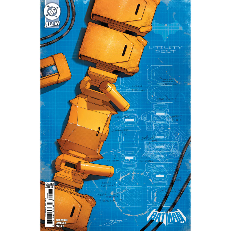 BATMAN 4 CVR E JORGE JIMENEZ BAT-GADGET CARD STOCK VAR