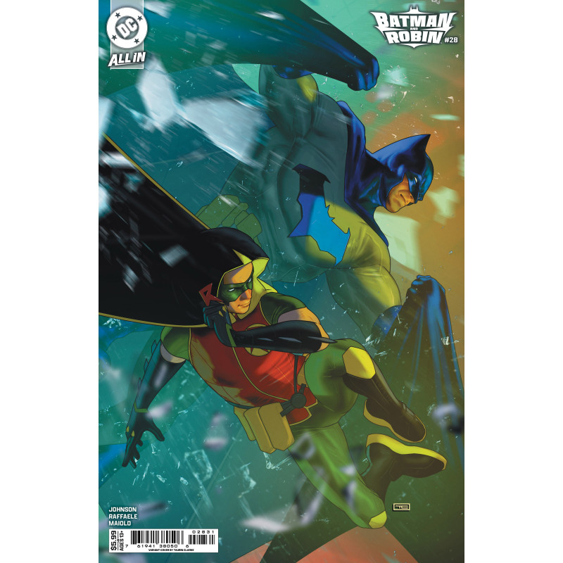 BATMAN AND ROBIN 28 CVR C TAURIN CLARKE CARD STOCK VAR