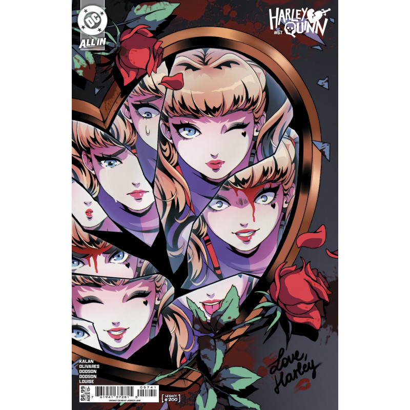 HARLEY QUINN 57 CVR D JESSICA LUNA CARD STOCK VAR ( 200)