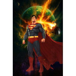 SUPERMAN UNLIMITED 8 CVR D ARIEL OLIVETTI CARD STOCK VAR