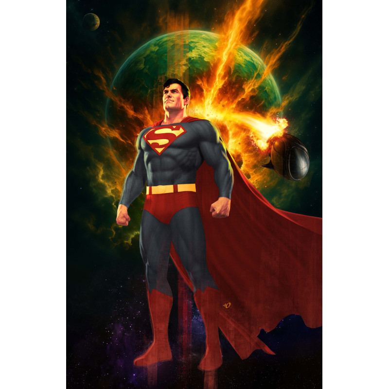 SUPERMAN UNLIMITED 8 CVR D ARIEL OLIVETTI CARD STOCK VAR