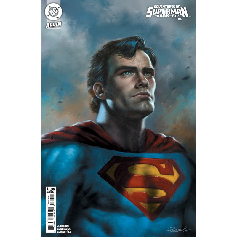 ADVENTURES OF SUPERMAN BOOK OF EL 4 (OF 12) CVR C LUCIO PARRILLO CARD STOCK VAR