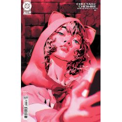 CHEETAH AND CHESHIRE ROB THE JUSTICE LEAGUE 5 (OF 6) CVR B GERALD PAREL CARD STOCK VAR
