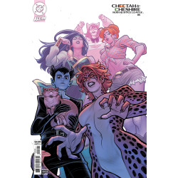 CHEETAH AND CHESHIRE ROB THE JUSTICE LEAGUE 5 (OF 6) CVR C ELIZABETH TORQUE CARD STOCK VAR