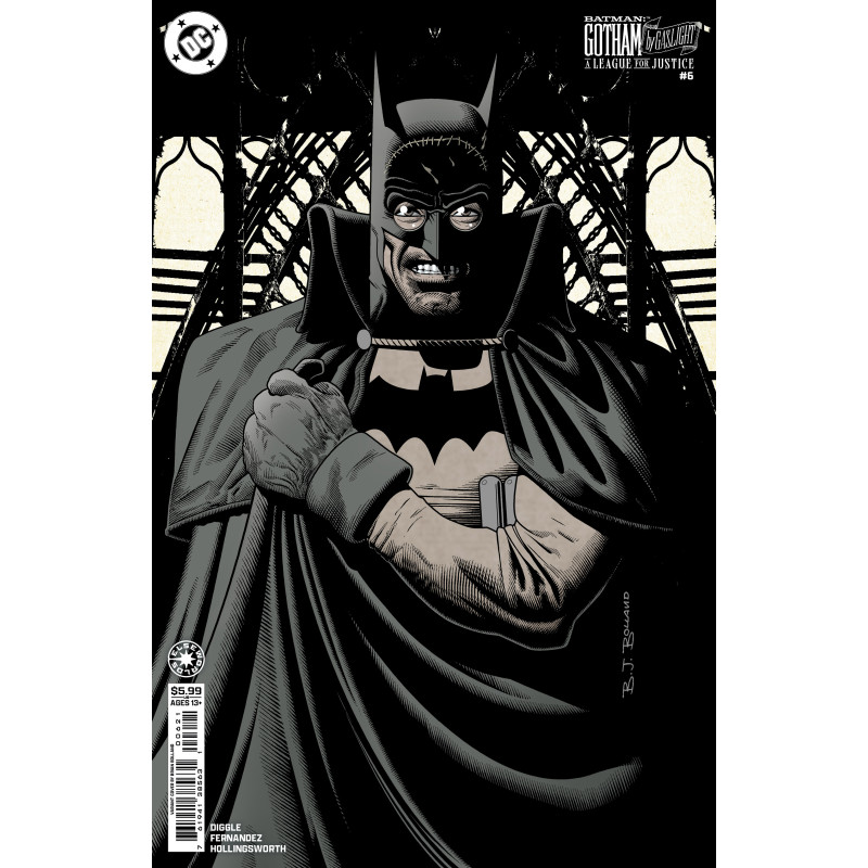 BATMAN GOTHAM BY GASLIGHT A LEAGUE FOR JUSTICE 6 (OF 6) CVR B BRIAN BOLLAND CARD STOCK VAR