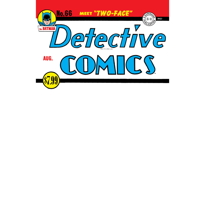 DETECTIVE COMICS 66 FACSIMILE EDITION CVR D BLANK VAR