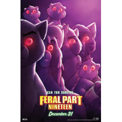 FERAL 19 CVR B TONY FLEECS & TRISH FORSTNER MOVIE POSTER HOMAGE VAR