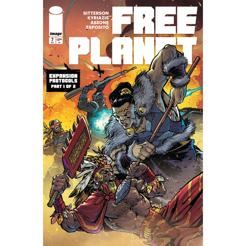 FREE PLANET 7 CVR B ILIAS KYRIAZIS & VITTORIO ASTONE VAR