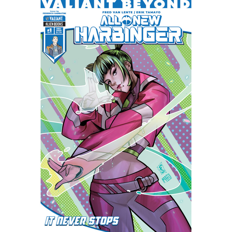 VALIANT BEYOND: ALL-NEW HARBINGER 4--IT NEVER STOPS 1 CVR B FEDERICO SABBATINI VAR