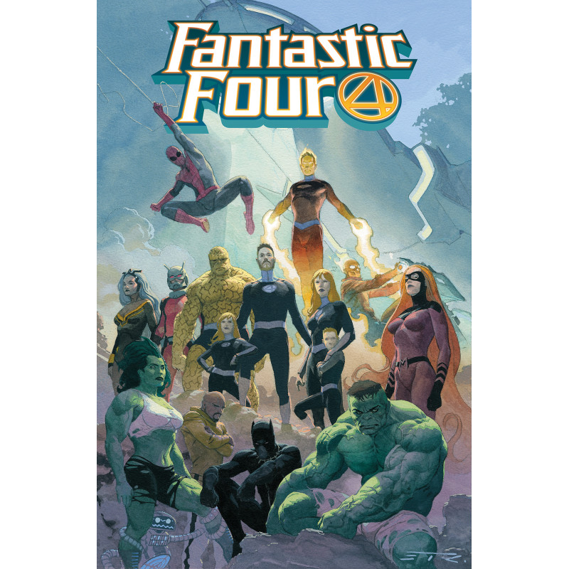 FANTASTIC FOUR BY DAN SLOTT OMNIBUS HC VOL 01 CVR A ESAD RIBIC