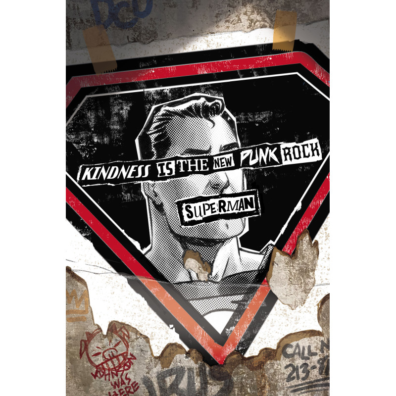 SUPERMAN 34 CVR F DAVE JOHNSON PUNK ROCK CARD STOCK VAR (DC K.O.)