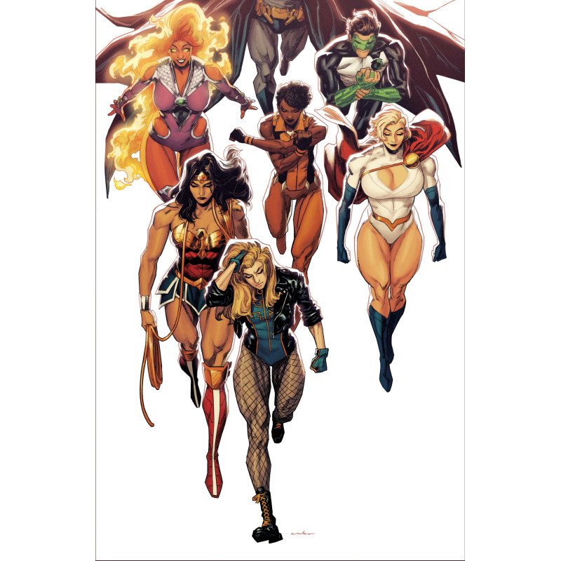 JUSTICE LEAGUE UNLIMITED 15 CVR D KRIS ANKA CARD STOCK VAR (DC K.O.)
