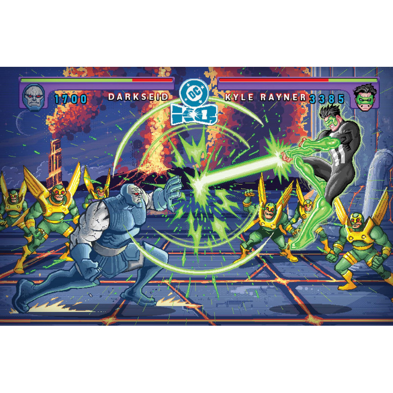 DC K.O. GREEN LANTERN GALACTIC SLAM 1 (ONE-SHOT) CVR E JUAN FERREYRA WRAPAROUND CARD STOCK VAR