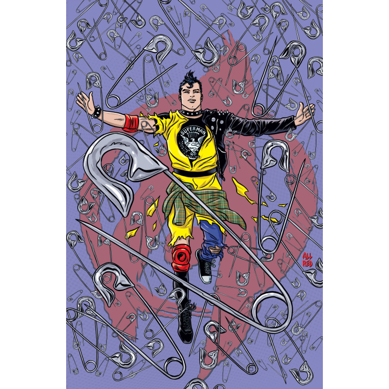 SUPERMAN UNLIMITED 9 CVR F MICHAEL ALLRED PUNK ROCK CARD STOCK VAR