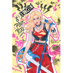 SUPERGIRL 9 CVR F MARGUERITE SAUVAGE PUNK ROCK CARD STOCK VAR
