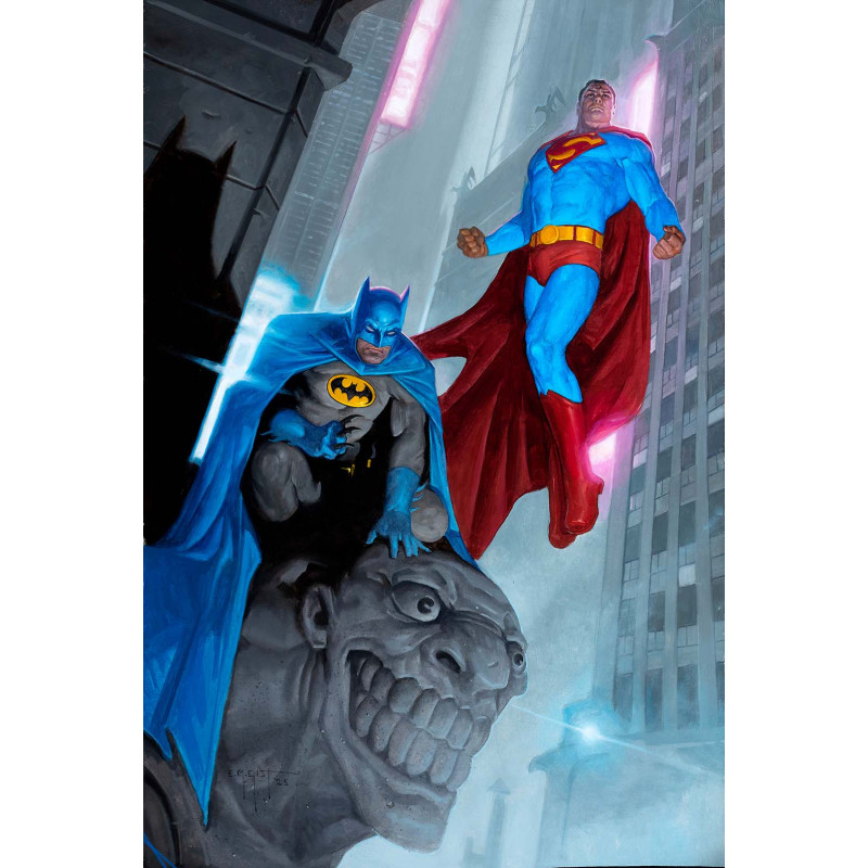 BATMAN SUPERMAN WORLDS FINEST 47 CVR B EM GIST CARD STOCK VAR