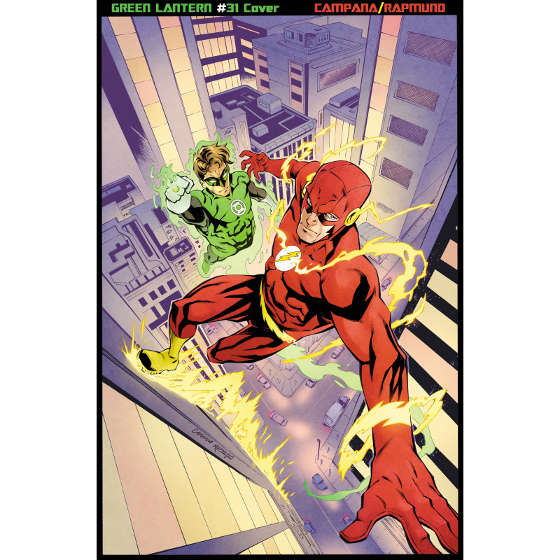 GREEN LANTERN 31 CVR D CHRIS CAMPANA & NORM RAPMUND CARD STOCK VAR