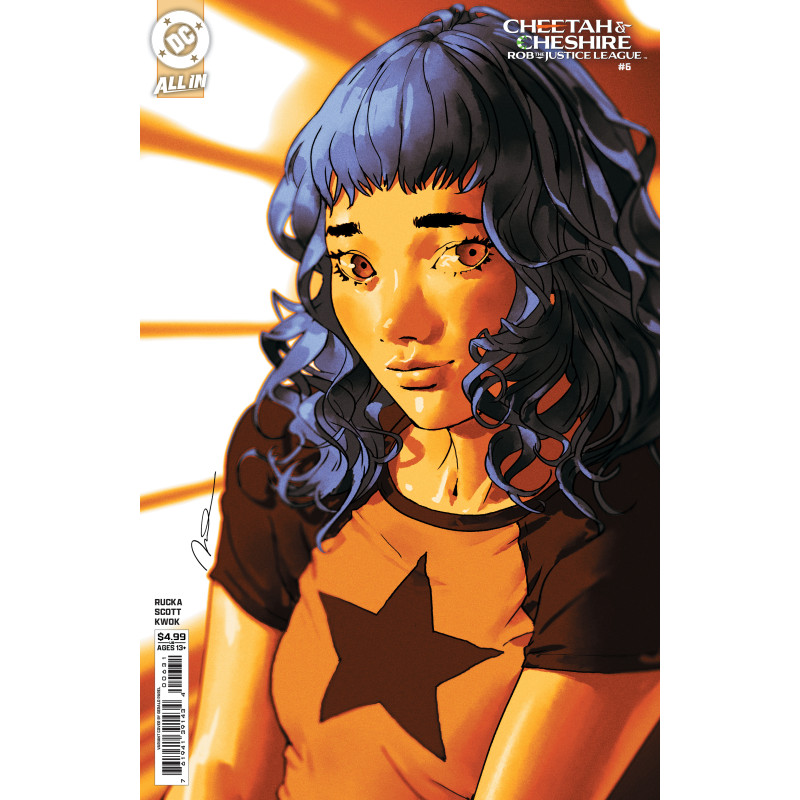 CHEETAH AND CHESHIRE ROB THE JUSTICE LEAGUE 6 (OF 6) CVR B GERALD PAREL CARD STOCK VAR