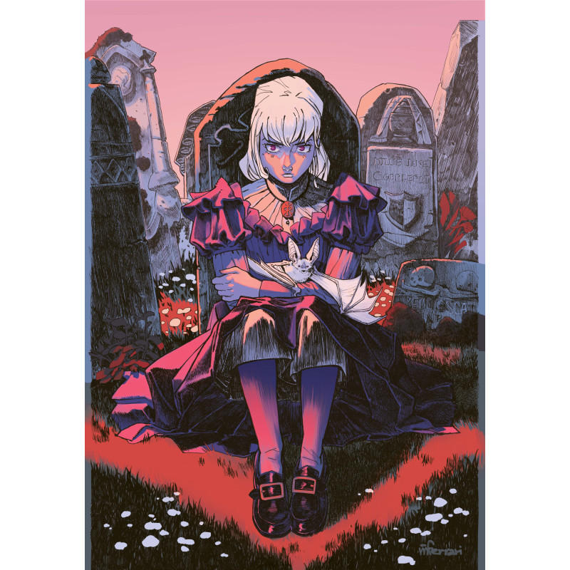 GOTHAM ACADEMY FIRST YEAR 4 (OF 6) CVR B MARCO FERRARI CARD STOCK VAR