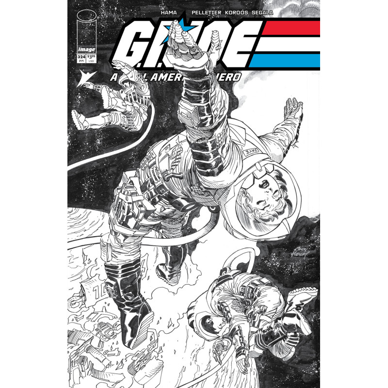 GI JOE A REAL AMERICAN HERO 324 CVR B ANDY KUBERT B&W VAR