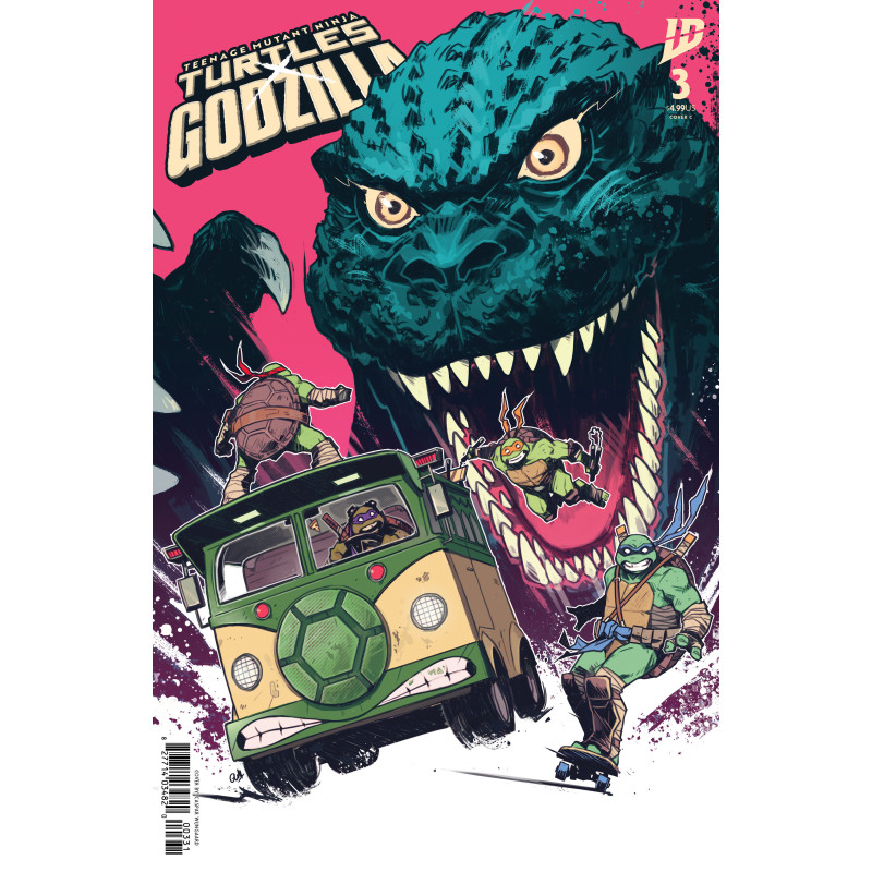 TEENAGE MUTANT NINJA TURTLES X GODZILLA 3 CVR C CASPAR WIJNGAARD VAR