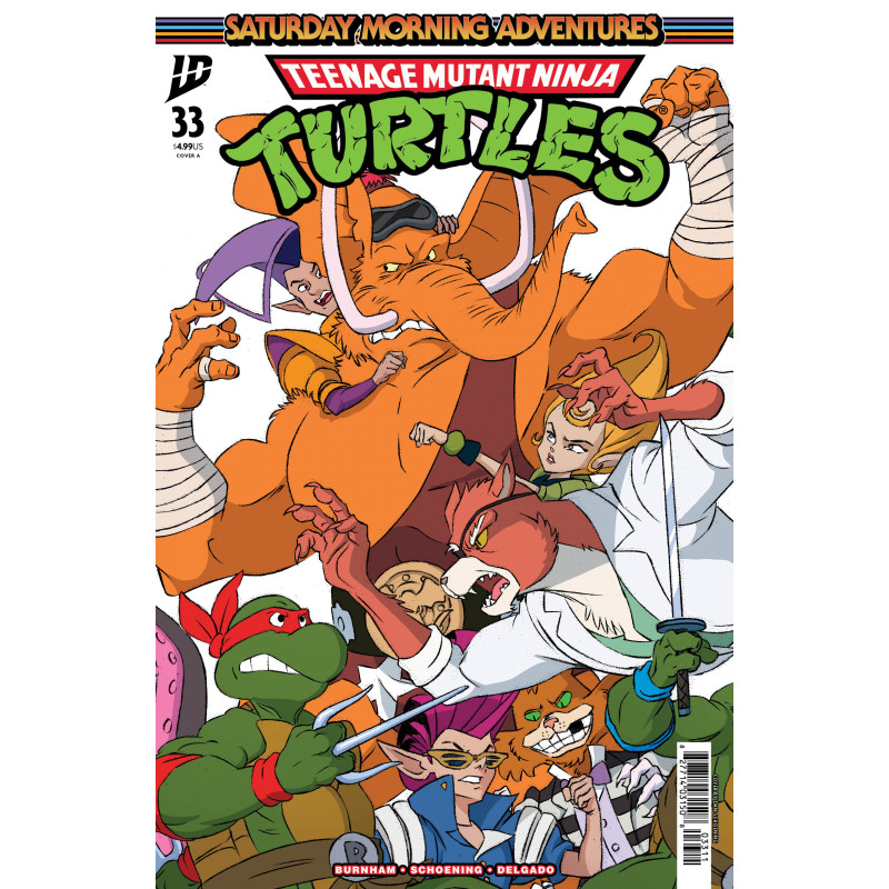 TEENAGE MUTANT NINJA TURTLES: SATURDAY MORNING ADVENTURES 33 CVR A DAN SCHOENING CONNECTING COVER SET