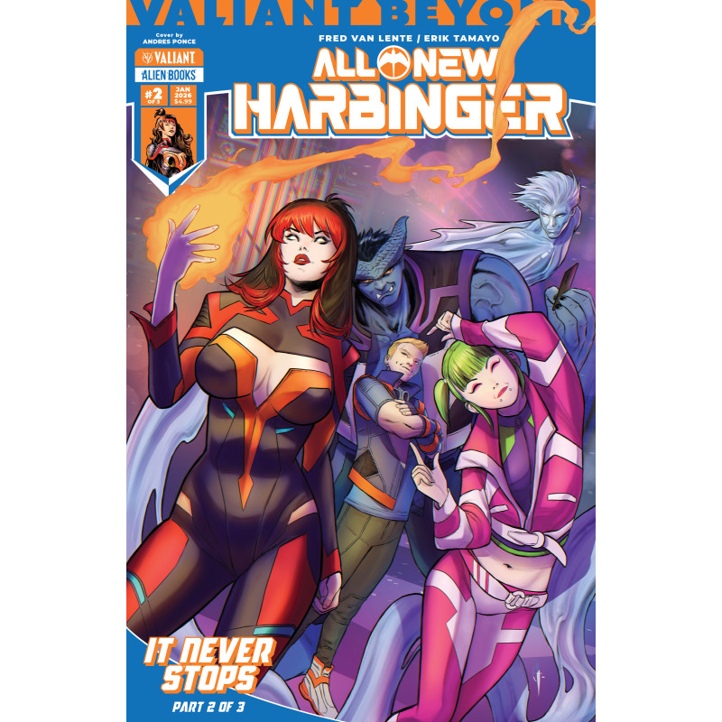 VALIANT BEYOND: ALL-NEW HARBINGER 5 - IT NEVER STOPS 2 CVR A ANDRES PONCE