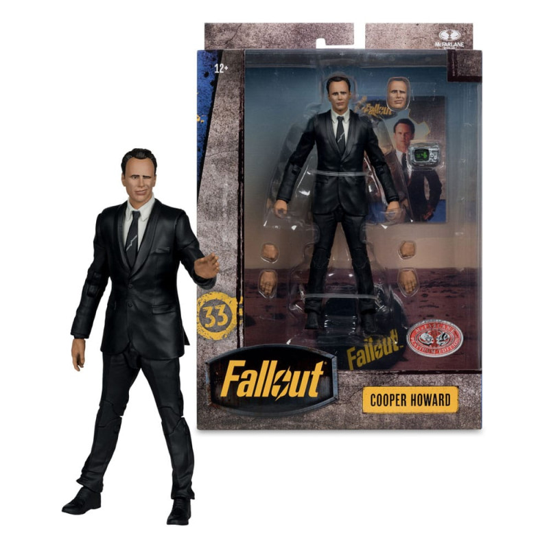 COOPER HOWARD FALLOUT TV FIGURINE 17 CM