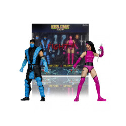 SUB ZERO VS MILEENA DELUXE PACK MORTAL KOMBAT KLASSIC FIGURINE 18 CM