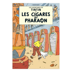 LES CIGARES DU PHARAON TINTIN POSTER COUVERTURE BD