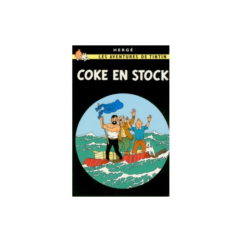 POSTER COKE EN STOCK TINTIN COUVERTURE BD