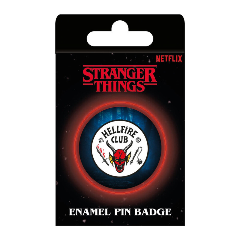 ENAMEL HELLFIRE CLUB PIN BADGE STRANGER THINGS NETFLIX