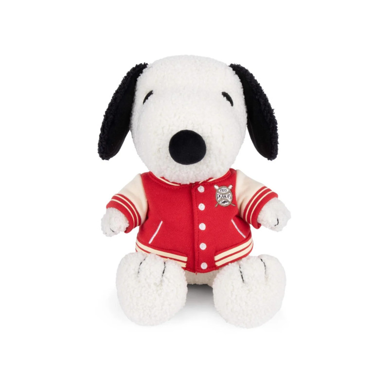 PELUCHE SNOOPY ASSIS AVEC BOMBERS UNIVERSITAIRE