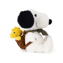 PELUCHE SNOOPY AVEC WOODSTOCK DANS SON SAC A DOS