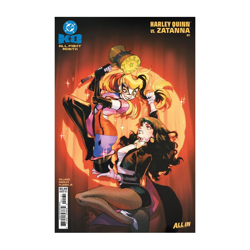 DC K.O. HARLEY QUINN VS ZATANNA  1 CVR D MIRKA ANDOLFO CARD STOCK VAR