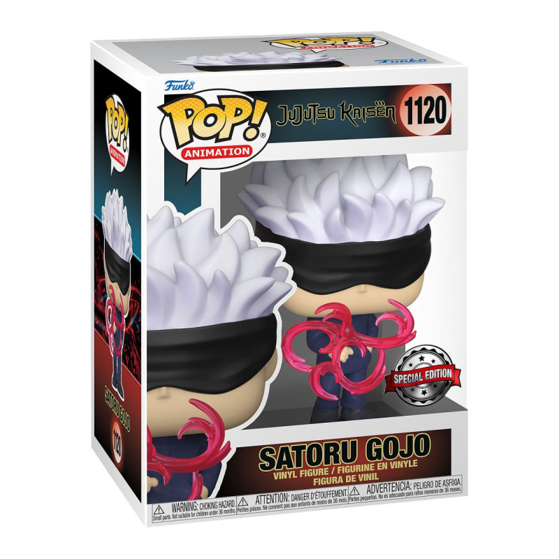 GOJO SATORU RED TECH SPECIAL EDITION JUJUTSU KAISEN POP ANIMATION VINYL FIGURINE 9 CM