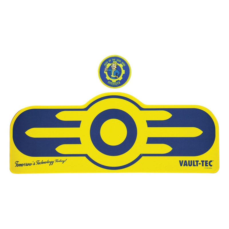 VAULT TEC FALLOUT SET COASTER ET DESK PAD 80 CM