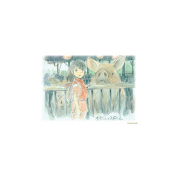 VOYAGE DE CHIHIRO CARTE DE VOEUX AQUARELLE 24 X 16 CM