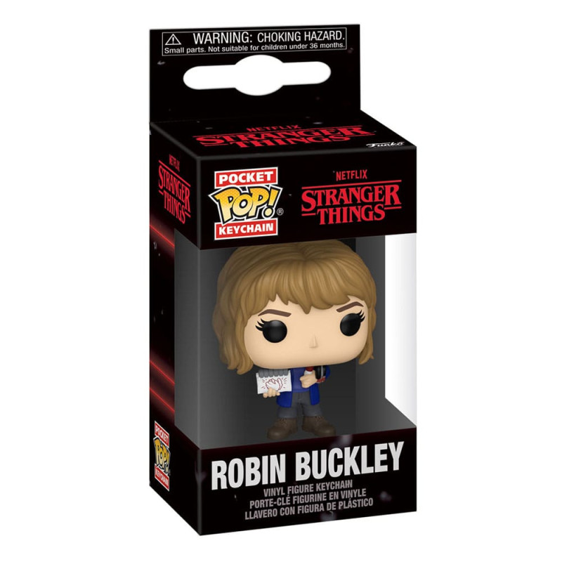 ROBBIN BUCKLEY STRANGER THINGS PORTE CLES POCKET POP 4 CM