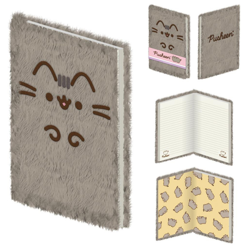 PUSHEEN PLAYFUL PLUSH NOTEBOOK