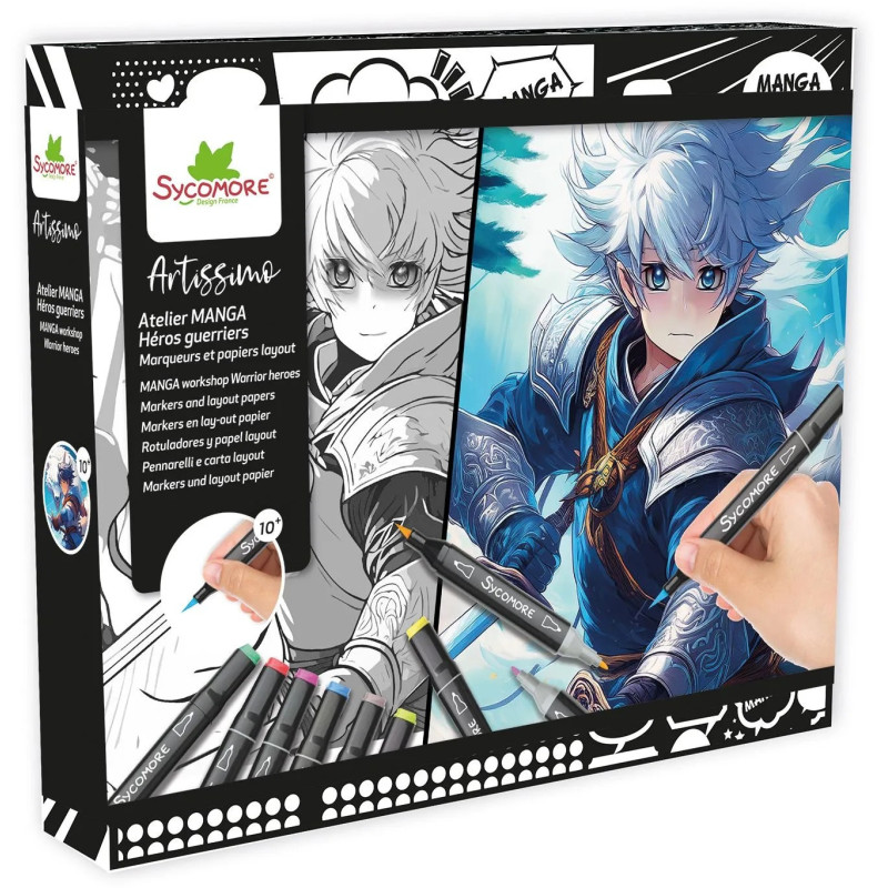 ATELIER CREATIF MANGA HEROS GUERRIERS